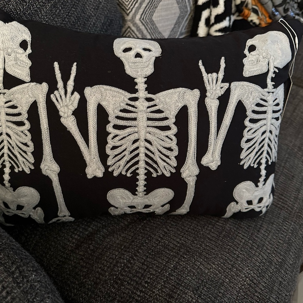 Skeleton Pillow